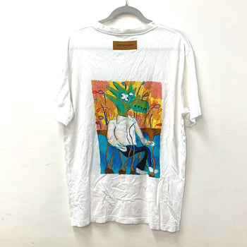 Louis Vuitton Short Sleeve T-Shirt Cotton White Lv Men Lv Friend Inside Out Label T-Shirt Mens L