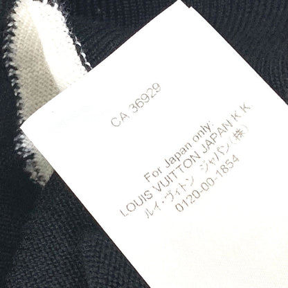 Louis Vuitton Knit Wool White Lv Abstract Houndstooth Crew Neck Mens Xs