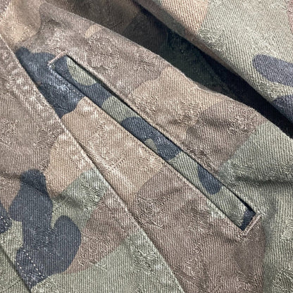 Louis Vuitton Jacket 1A3Fe5 Cotton Green Supreme Supreme Camouflage Camouflage Denim Tracker Mens 46