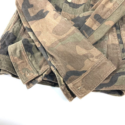 Louis Vuitton Jacket 1A3Fe5 Cotton Green Supreme Supreme Camouflage Camouflage Denim Tracker Mens 46