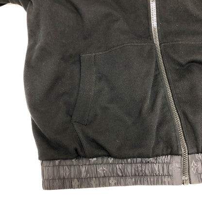 Louis Vuitton Nylon Jacket Rm241Q Nylon, Cotton Black Monogram Reversible Mens L