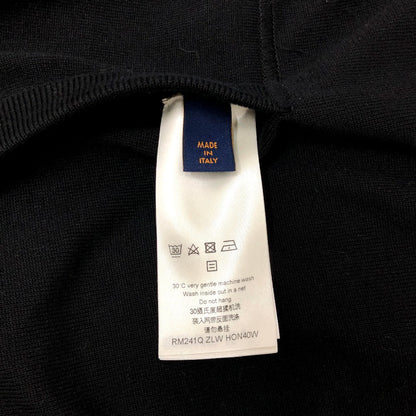 Louis Vuitton Nylon Jacket Rm241Q Nylon, Cotton Black Monogram Reversible Mens L