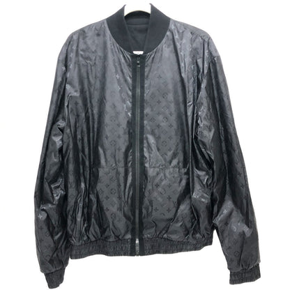 Louis Vuitton Nylon Jacket Rm241Q Nylon, Cotton Black Monogram Reversible Mens L