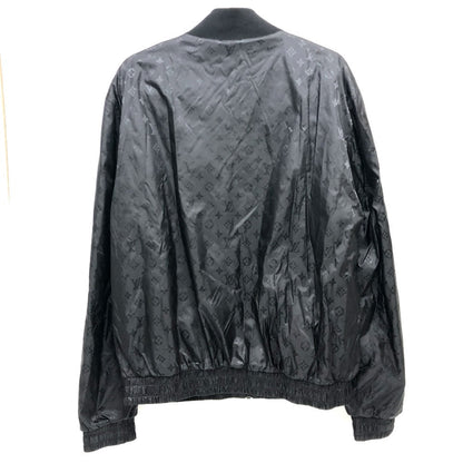 Louis Vuitton Nylon Jacket Rm241Q Nylon, Cotton Black Monogram Reversible Mens L