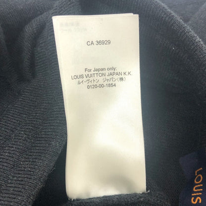 Louis Vuitton Pants Rm231M Wool Black Trousers Bottoms Logo Patch Mens S