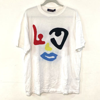 Louis Vuitton Short Sleeve T-Shirt Cotton White 22Aw Graphic Logo L