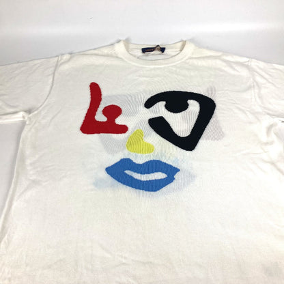 Louis Vuitton Short Sleeve T-Shirt Cotton White 22Aw Graphic Logo L