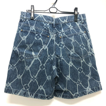 Louis Vuitton Pants 1Afqfd Denim Blue Monogram Print 29