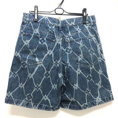 Louis Vuitton Pants 1Afqfd Denim Blue Monogram Print 29