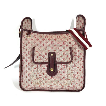 Louis Vuitton Shoulder Bag M92321 Monogram Mini Canvas Red Monogram Mini Buzas Marie Kate Women