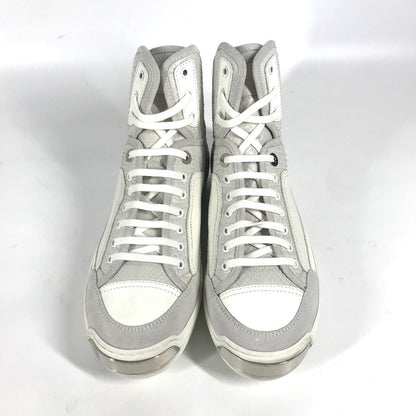 Louis Vuitton Sneakers Leather, Suede White Shoes Shoes Mens 8