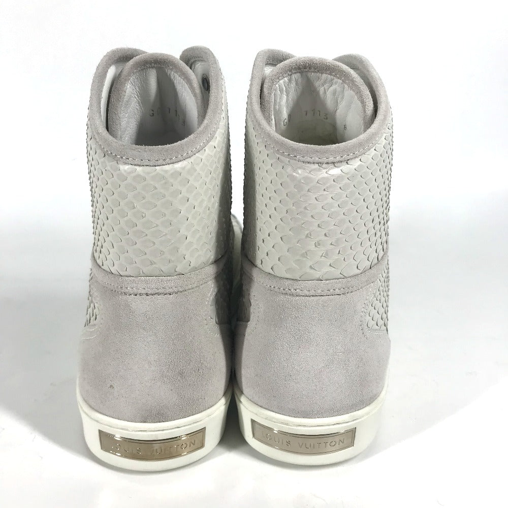 Louis Vuitton Sneakers Leather, Suede White Shoes Shoes Mens 8