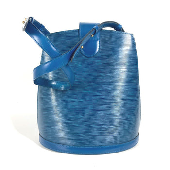 Louis Vuitton Shoulder Bag M52255 Epi Leather Blue Epi Cluny Women
