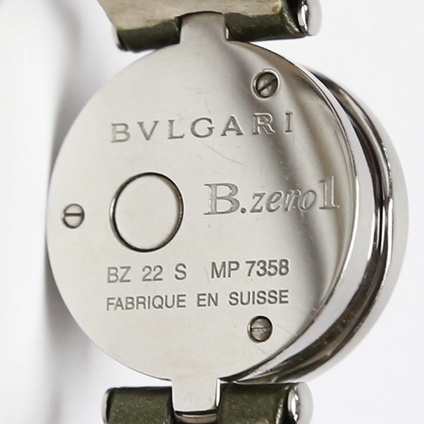 Bvlgari Watches Mp7358 Enamel Stainless Steel Silver B.Zero1 Shell Dial Bz22S Women