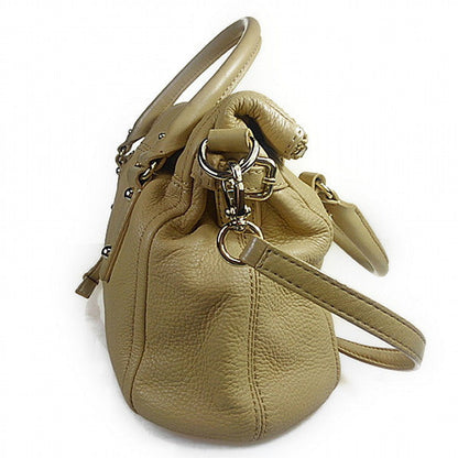 Kate Spade Handbag Leather Khaki Shoulder Bag 2Way Women