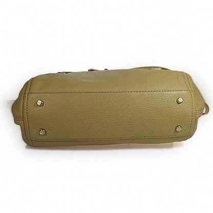 Kate Spade Handbag Leather Khaki Shoulder Bag 2Way Women