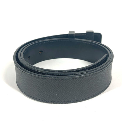 Louis Vuitton Belt M6897V Taiga Leather Black Taiga Santur Lv Initial 35Mm 85