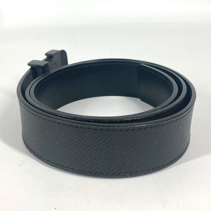 Louis Vuitton Belt M6897V Taiga Leather Black Taiga Santur Lv Initial 35Mm 85