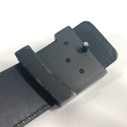 Louis Vuitton Belt M6897V Taiga Leather Black Taiga Santur Lv Initial 35Mm 85