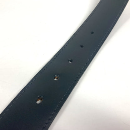 Louis Vuitton Belt M6897V Taiga Leather Black Taiga Santur Lv Initial 35Mm 85