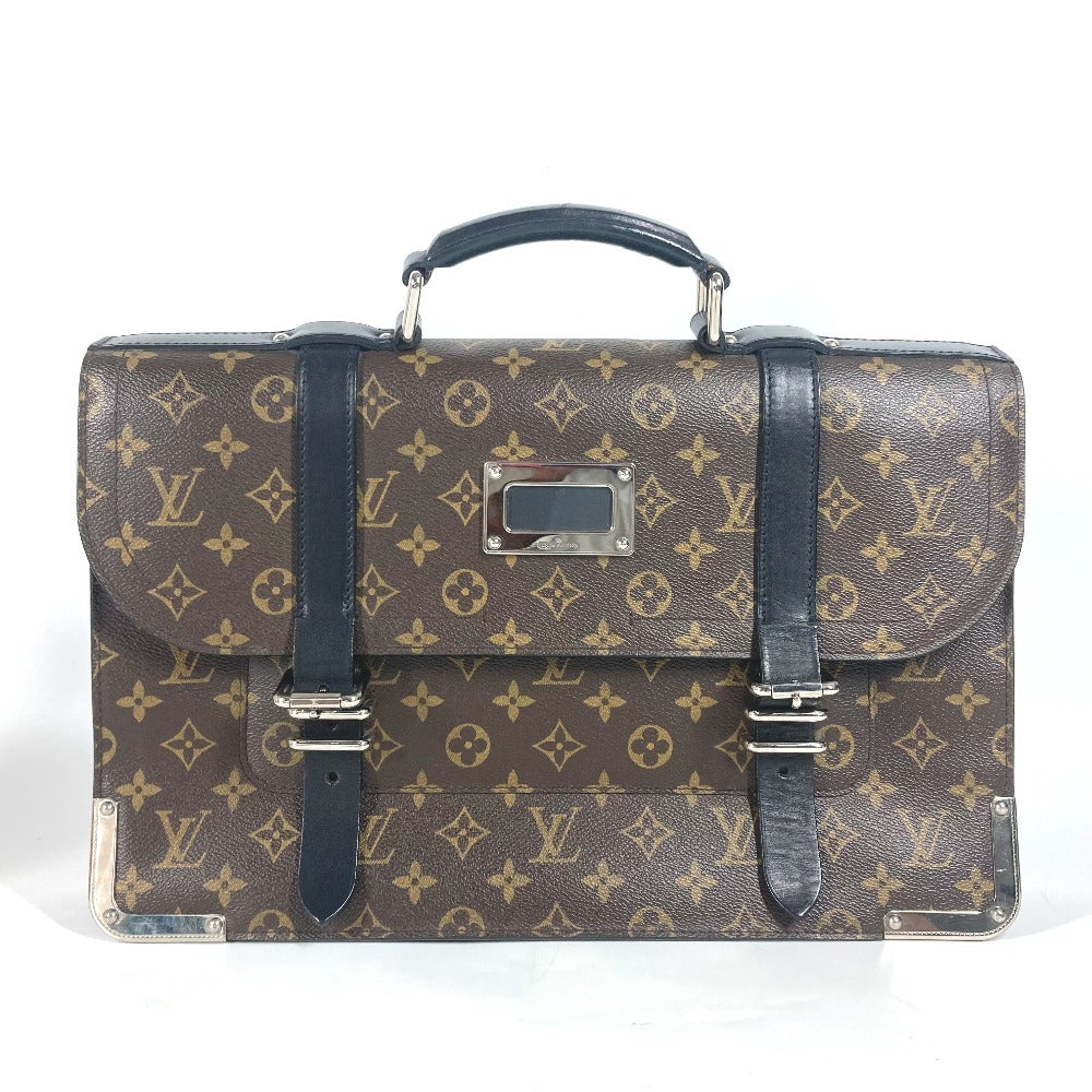 Louis Vuitton Business Bag M92292 Monogram Canvas Brown Monogram Macacer Rally Mens