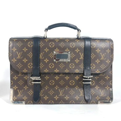 Louis Vuitton Business Bag M92292 Monogram Canvas Brown Monogram Macacer Rally Mens
