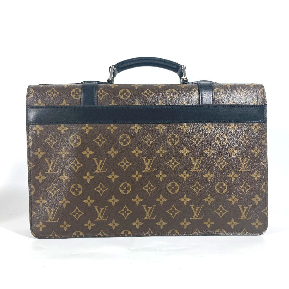 Louis Vuitton Business Bag M92292 Monogram Canvas Brown Monogram Macacer Rally Mens