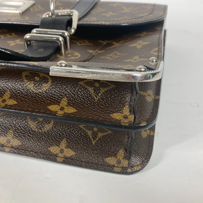 Louis Vuitton Business Bag M92292 Monogram Canvas Brown Monogram Macacer Rally Mens