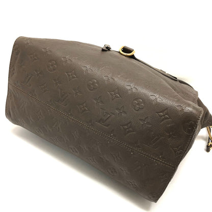 Louis Vuitton Handbag M43409 Monogram Ann Platt Leather Brown Monogram Unplant Remunize Pm Women