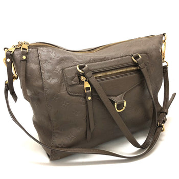 Louis Vuitton Handbag M43409 Monogram Ann Platt Leather Brown Monogram Unplant Remunize Pm Women
