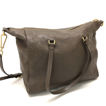 Louis Vuitton Handbag M43409 Monogram Ann Platt Leather Brown Monogram Unplant Remunize Pm Women