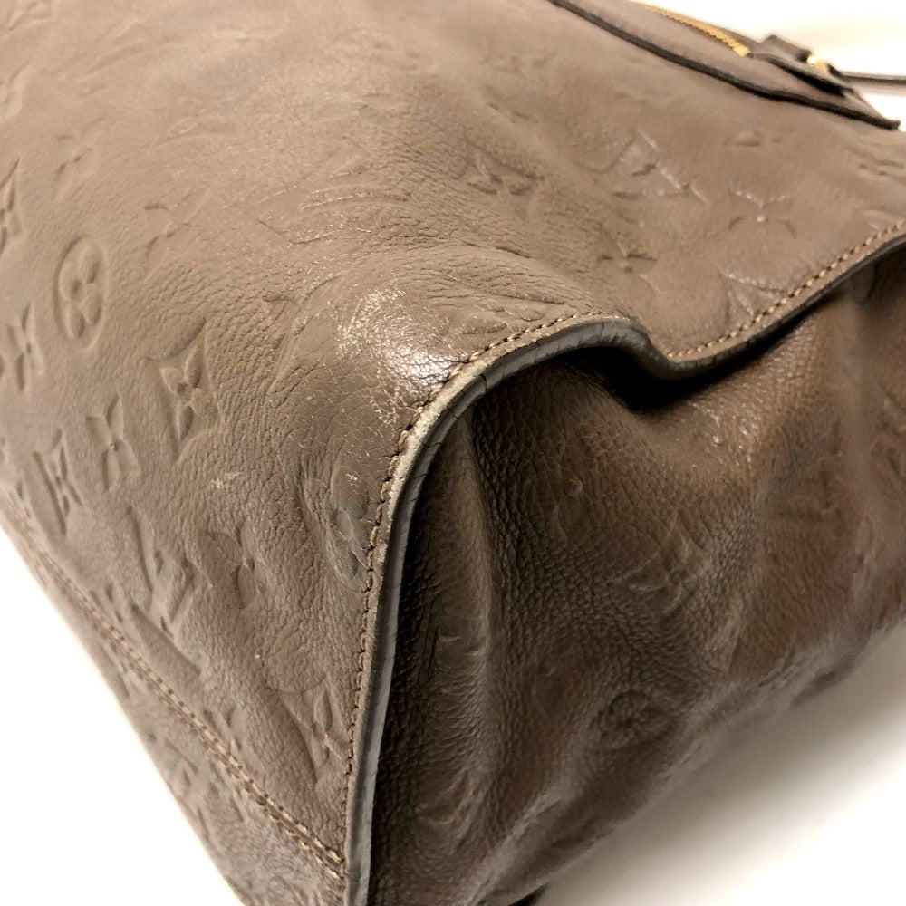Louis Vuitton Handbag M43409 Monogram Ann Platt Leather Brown Monogram Unplant Remunize Pm Women