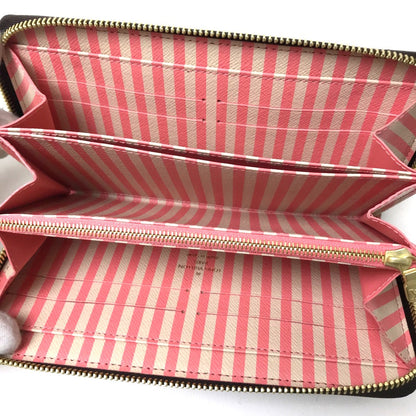 Louis Vuitton Long Wallet Purse N63026 Damier Canvas Brown Damier Trunk Zippy Wallet Women