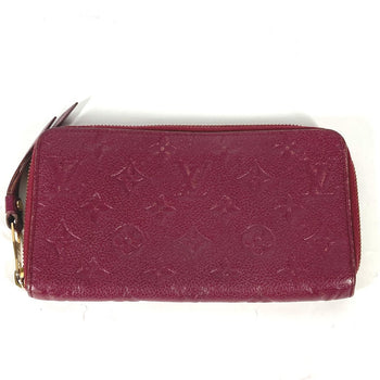Louis Vuitton Long Wallet Purse M60359 Monogram Ann Platt Leather Red Monogram Ann Platt