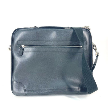 Louis Vuitton Business Bag M32522 Taiga Leather Black Taiga Porto Ordinatour Odessa Mens