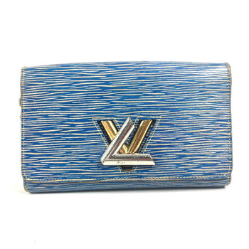 Louis Vuitton Shoulder Bag M61036 Epi Leather Blue Epi Denim Portefeuille Twist