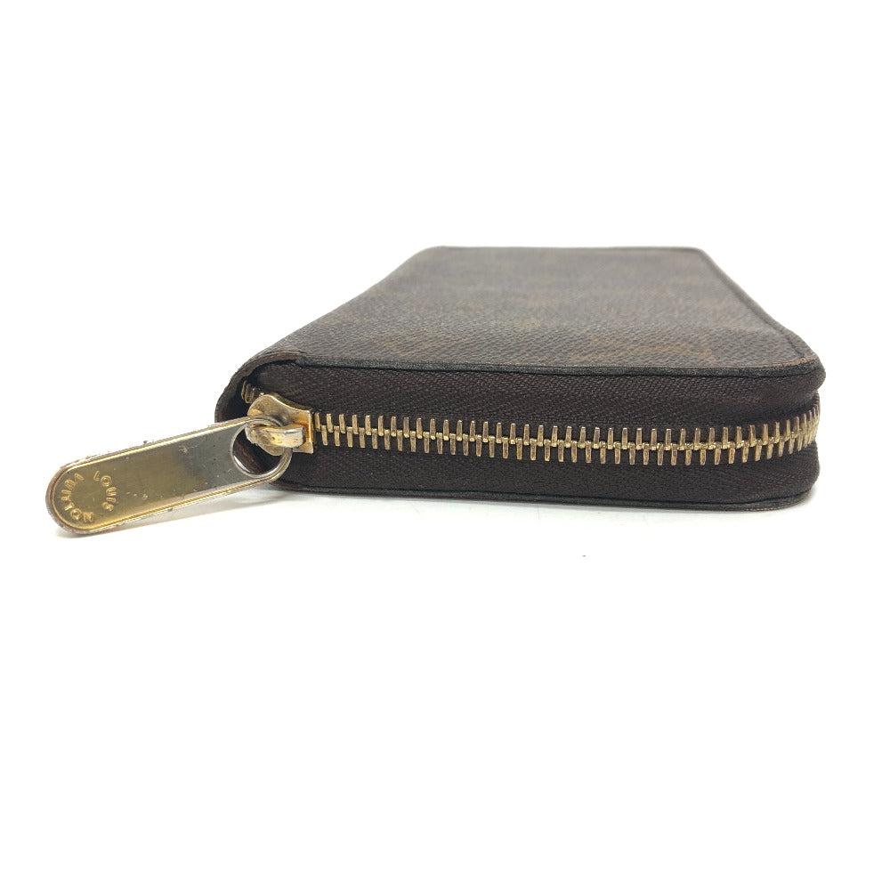 Louis Vuitton Long Wallet Purse M42616 Monogram Canvas Brown Zippy Wallet Mens