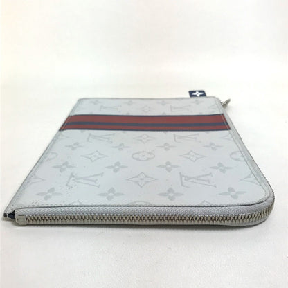 Louis Vuitton Clutch Bag M61745 Monogram Canvas Gray X Red X Navy Monogram White Pochette Jules Pm