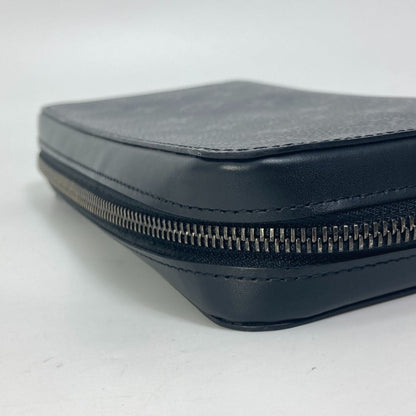 Louis Vuitton Long Wallet Purse M61698 Monogram Eclipse Canvas Black Monogram Eclipse Zippy Xl Mens