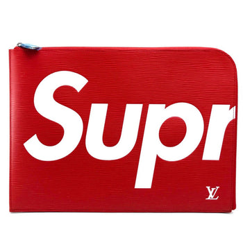 Louis Vuitton Clutch Bag M67722 Epi Leather Red Louis Vuitton X Supreme Epi Pochette Joule Gm