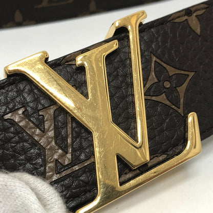 Louis Vuitton Belt Mp016 Leather Brown 17Aw Louis Vuitton X Supreme Monogram Saintur Lv Initial