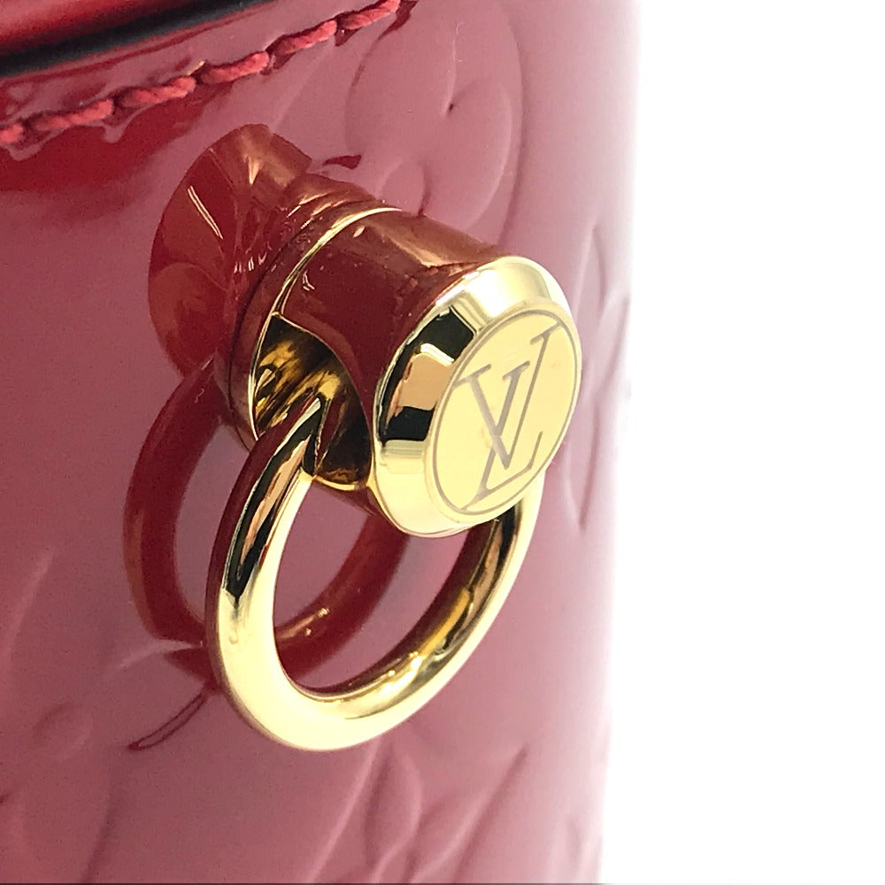Louis Vuitton Handbag M53998 Patent Leather Red Monogram Vernis Cannes Pm Women