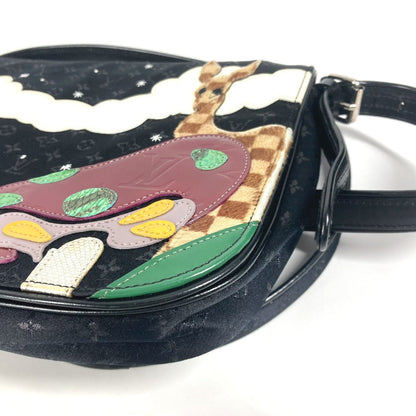 Louis Vuitton Shoulder Bag M92273 Monogramsatincanvas Black Monogram Satin Conte Du Fe Musette Women