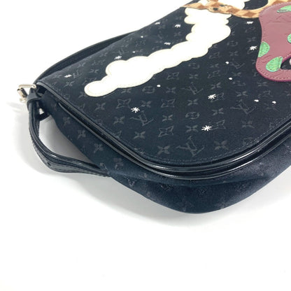 Louis Vuitton Shoulder Bag M92273 Monogramsatincanvas Black Monogram Satin Conte Du Fe Musette Women