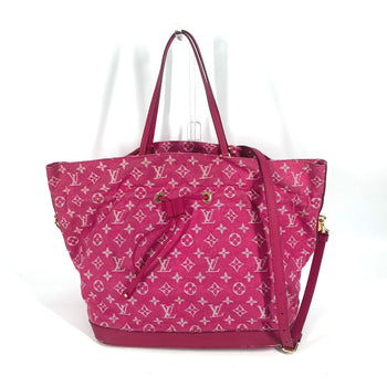 Louis Vuitton Shoulder Bag M40870 Monogram Denim Pink Monogram Denim Noeful Mm Women