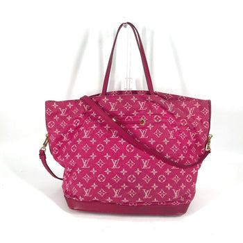 Louis Vuitton Shoulder Bag M40870 Monogram Denim Pink Monogram Denim Noeful Mm Women