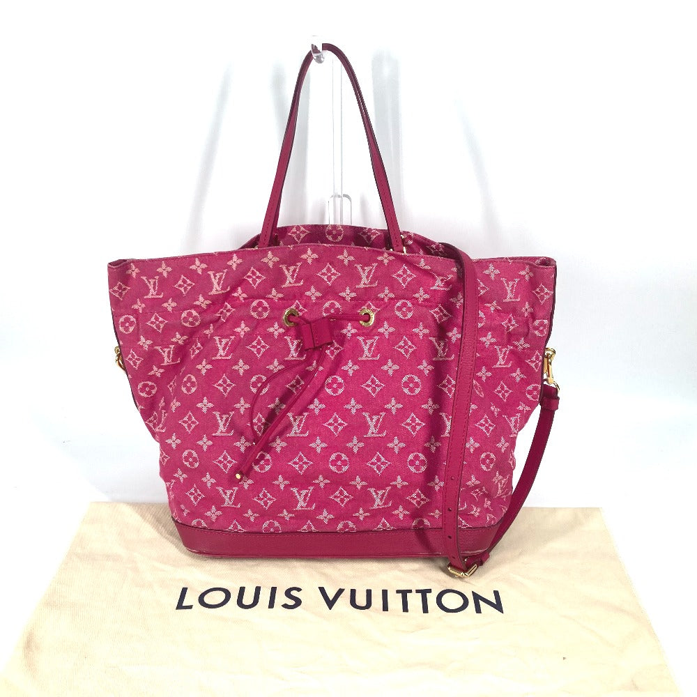 Louis Vuitton Shoulder Bag M40870 Monogram Denim Pink Monogram Denim Noeful Mm Women