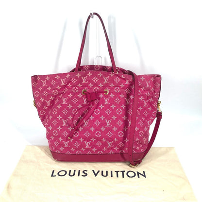 Louis Vuitton Shoulder Bag M40870 Monogram Denim Pink Monogram Denim Noeful Mm Women