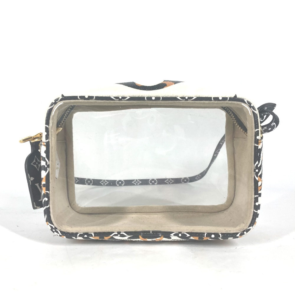 Louis Vuitton Shoulder Bag M67883 Leather Black Monogram Jungle Beach Porch Women
