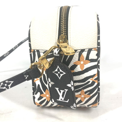 Louis Vuitton Shoulder Bag M67883 Leather Black Monogram Jungle Beach Porch Women